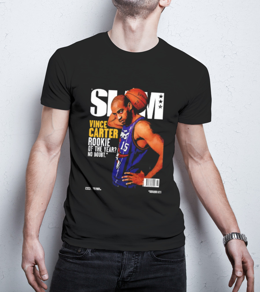 Slam Vince Carter Toronto Raptors Rookie Of The Year No Doubt T-Shirt