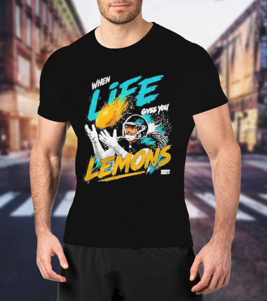 Philadelphia Eagles When Life Gives You Lemons Football Makai Lemon T-Shirt