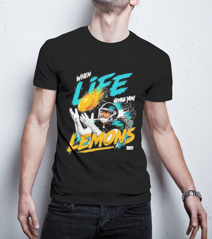 Philadelphia Eagles When Life Gives You Lemons Football Makai Lemon T-Shirt