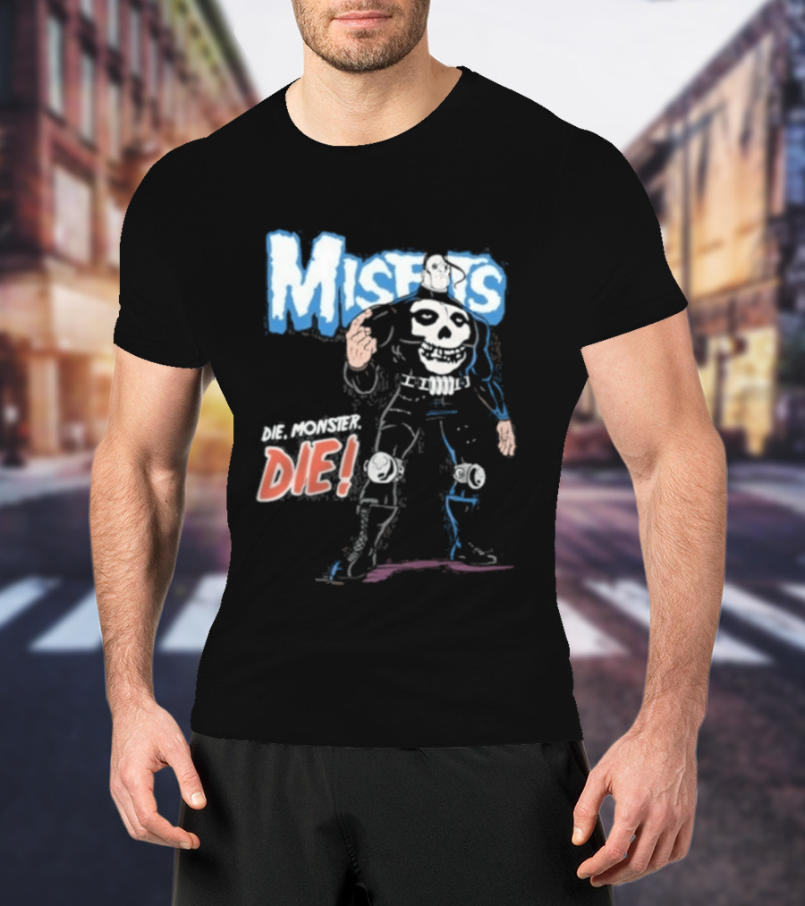 Misfits Die Die My Darling Skeleton Warrior T-Shirt