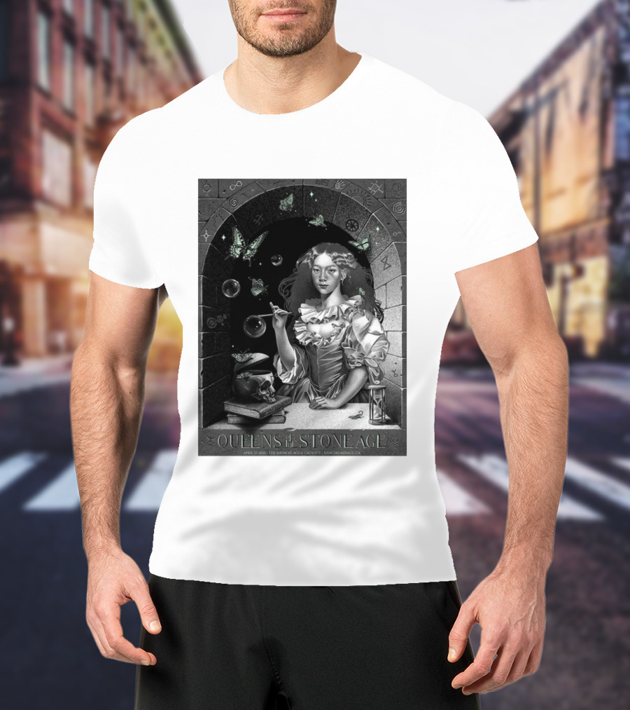 Queens Of The Stone Age Rancho Mirage California 2026 Gig Agua Caliente April 25 2026 T-Shirt