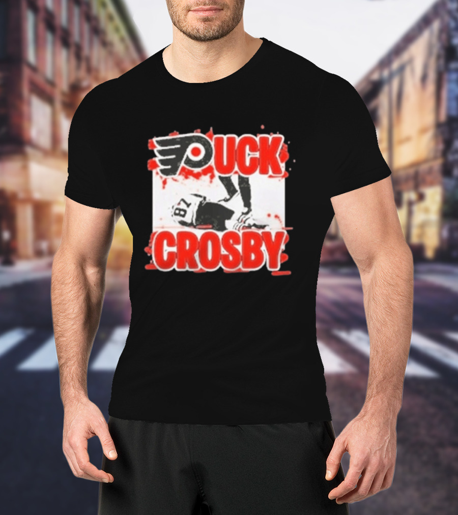 Puck Crosby Philadelphia Flyers Hockey 87 2026 T-Shirt