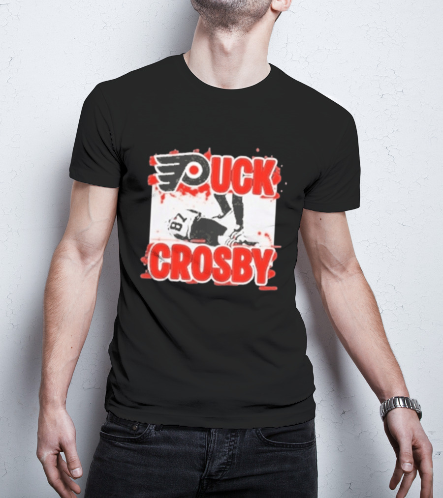 Puck Crosby Philadelphia Flyers Hockey 87 2026 T-Shirt