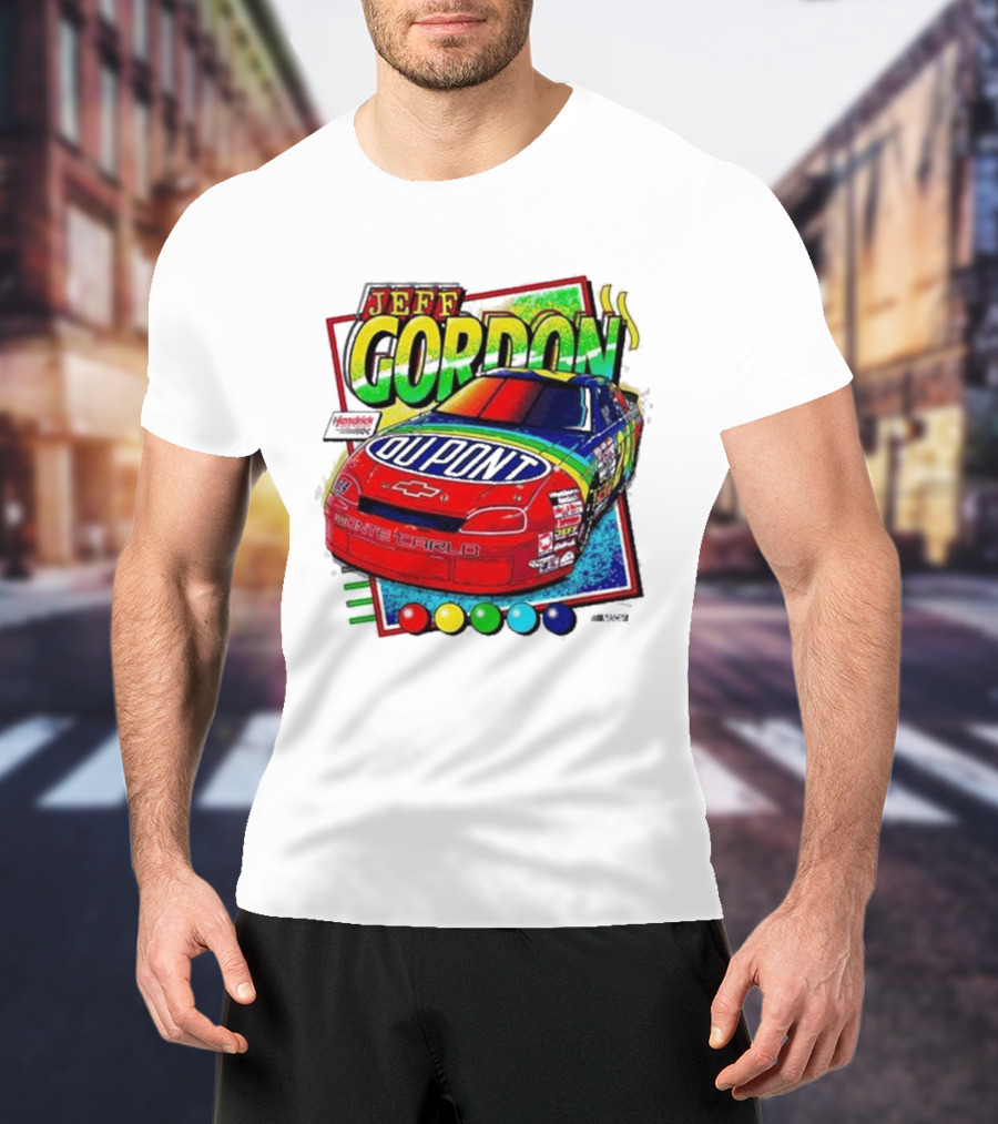 Hendrick Motorsports Jeff Gordon Dupont Chevrolet #24 Racing Car T-Shirt