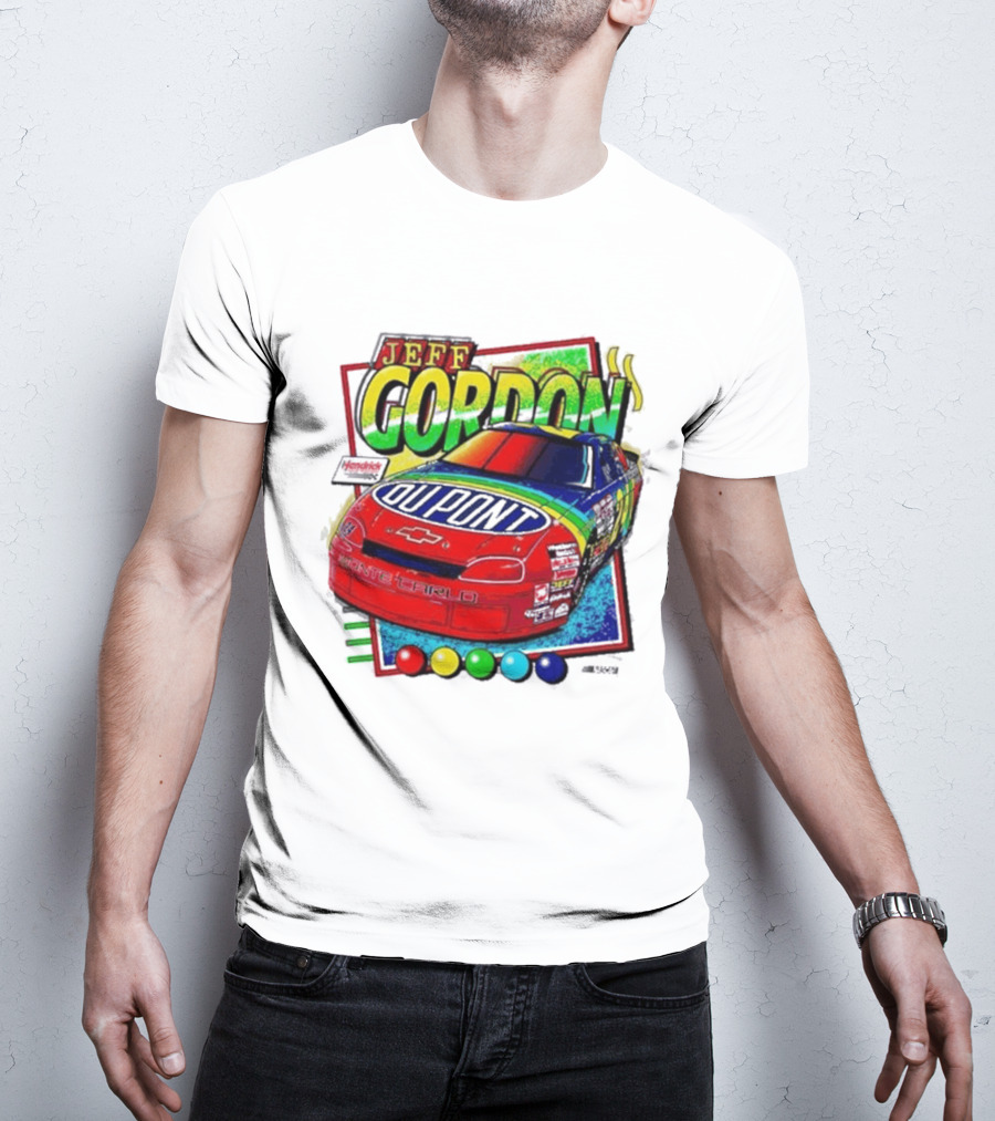 Hendrick Motorsports Jeff Gordon Dupont Chevrolet #24 Racing Car T-Shirt