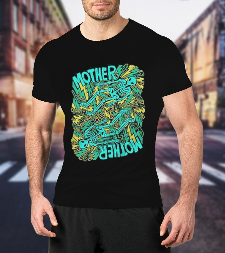 Mother Mother Grief Chapter Au Tour Lightning Figures And Neon T-Shirt