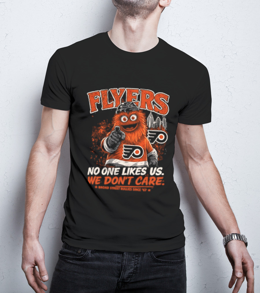 Philadelphia Flyers Gritty No One Likes Us We Don't Care T-Shirt