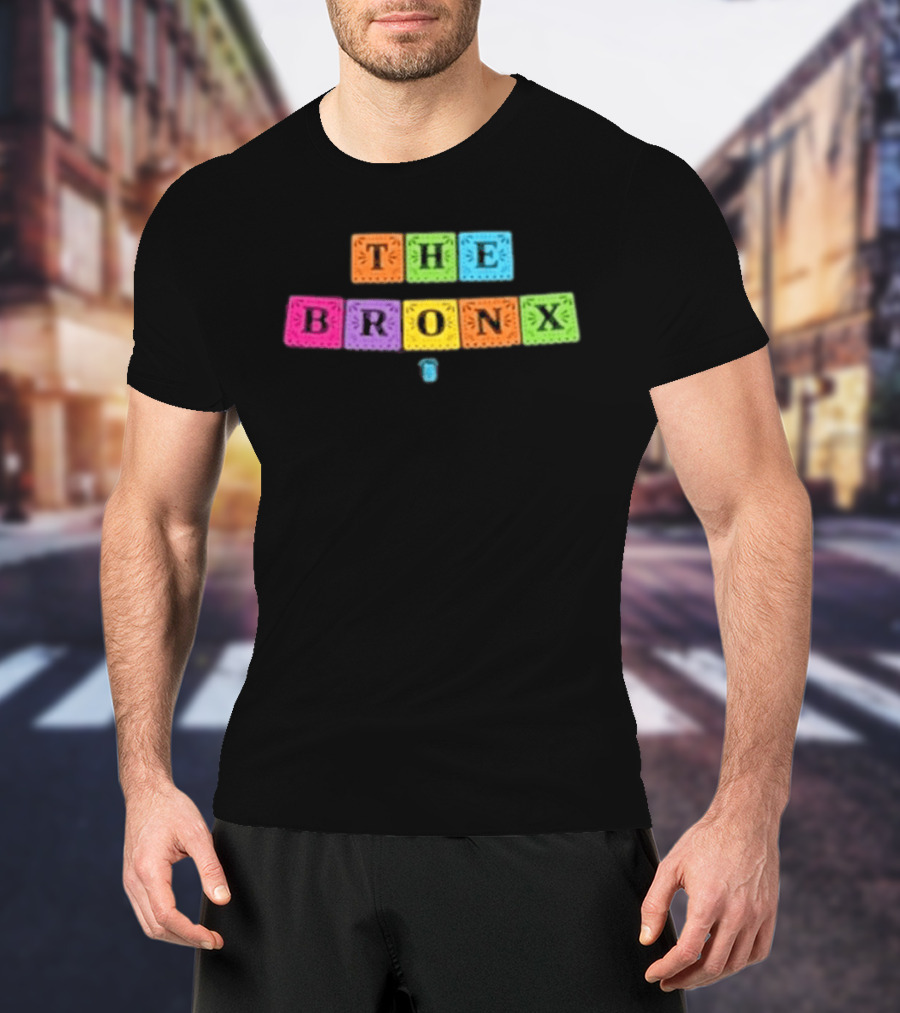 The Bronx Cinco De Mayo Exclusive Enzyme Colorful Block Letters T-Shirt
