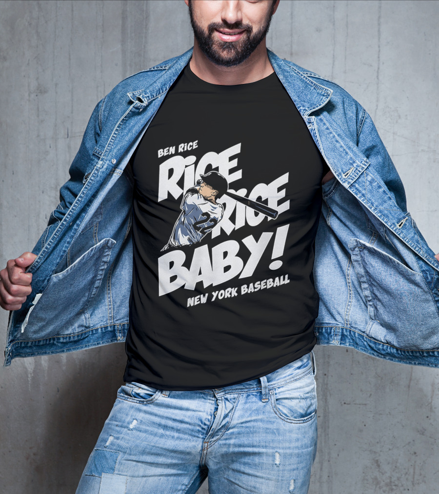 Ben Rice Rice Rice Baby New York Baseball T-Shirt