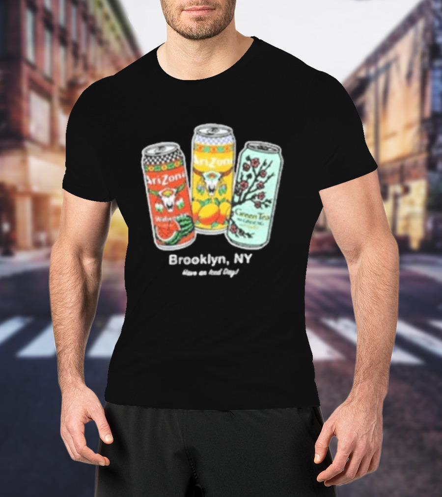 Drinkarizona Black Big Cans In Bin T-Shirt
