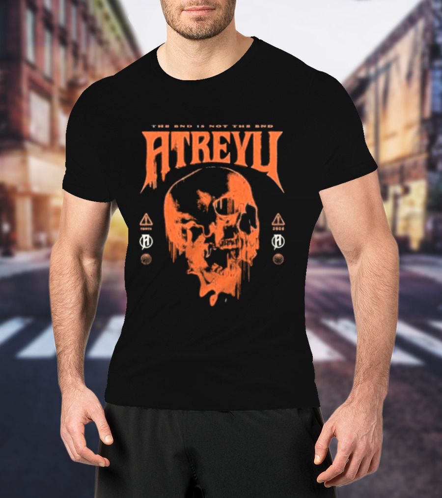 Atreyu Melting Skull The End Is Not The End T-Shirt