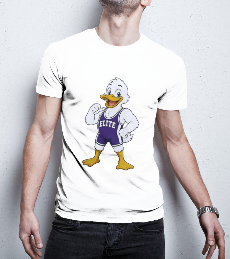 Elite Wrestling Duck Cartoon T-Shirt