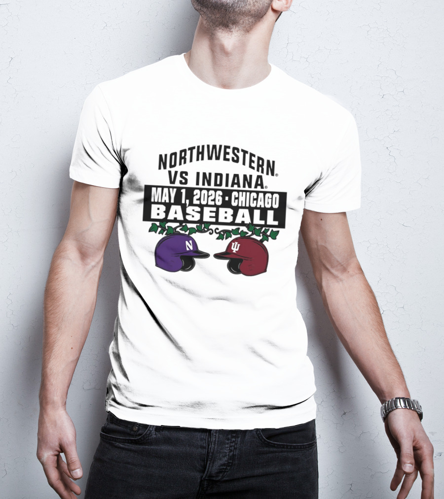 Northwestern Vs Indiana May 1 2026 Chicago Baseball T-Shirt