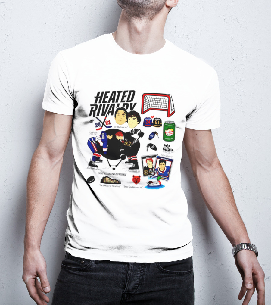 Heated Rivalry 24 Vs 81 Shane Hollander Ilya Rozanov Hockey Showdown Iconic Duel T-Shirt