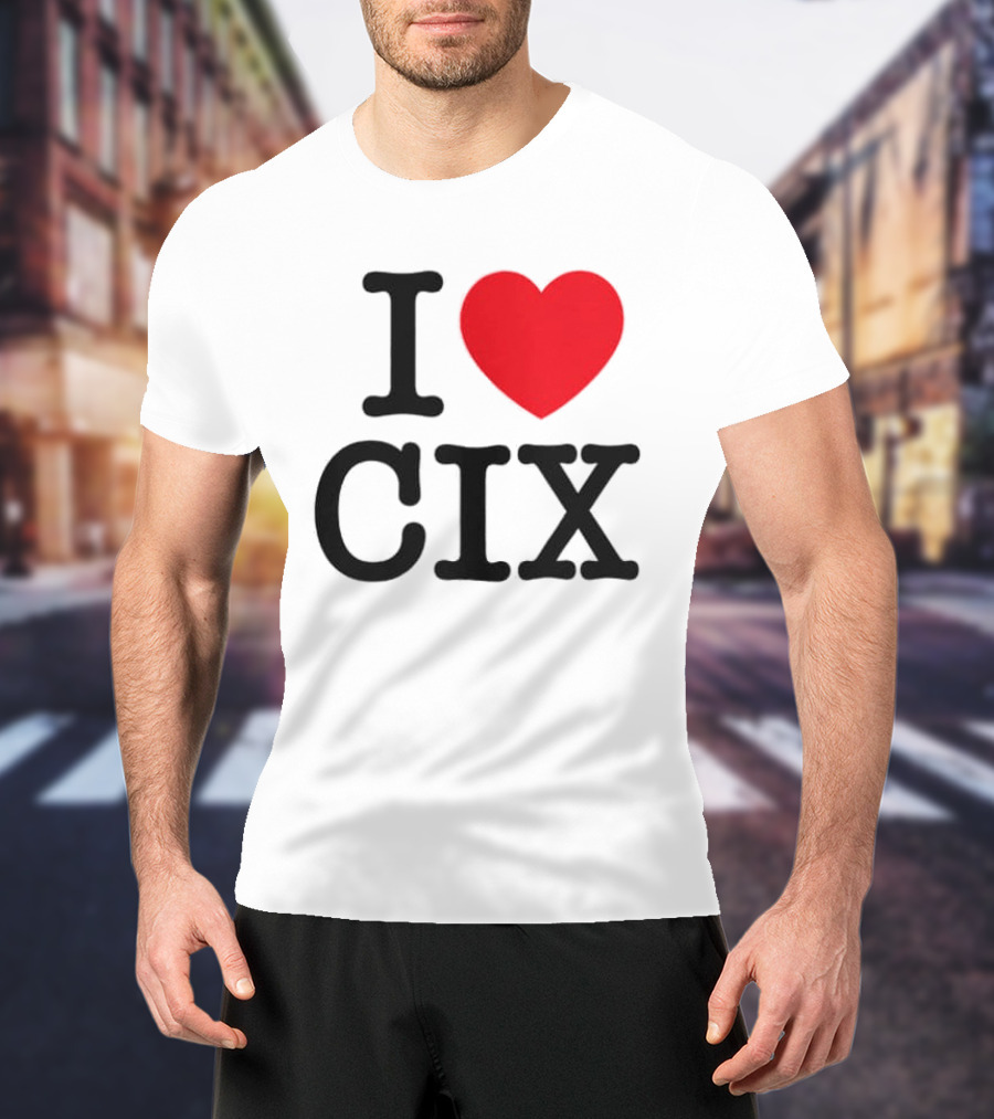 I Love CIX Fan Merchandise With Heart T-Shirt