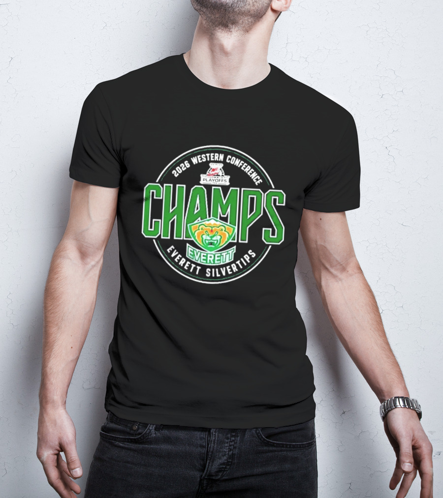 2026 Western Conference Champs Everett Silvertips T-Shirt