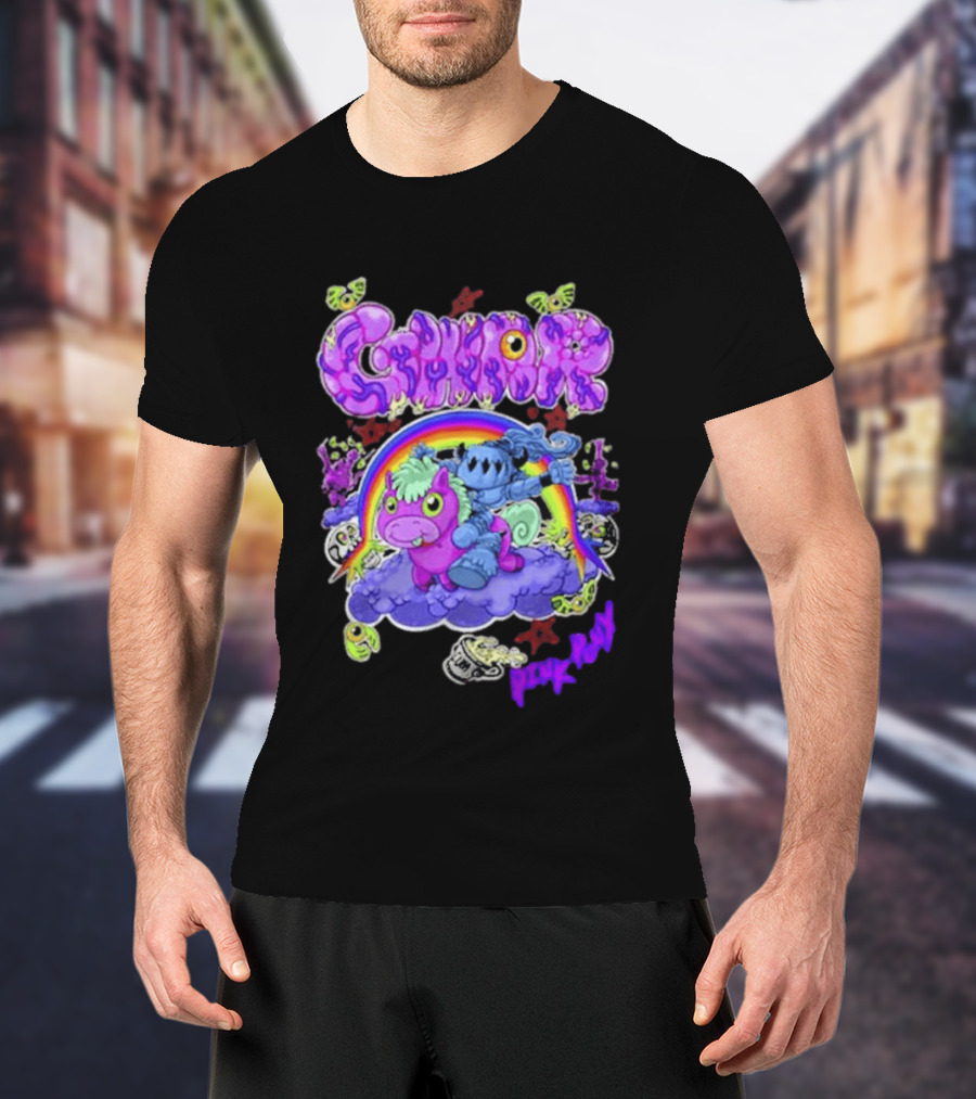 Gwar Pink Pony Club Rainbow Fantasy Adventure T-Shirt