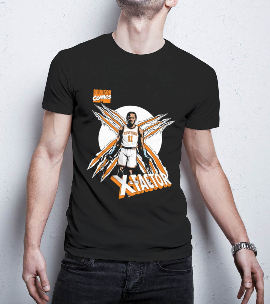 Jalen Brunson X Factor New York Knicks Comics NBA T-Shirt