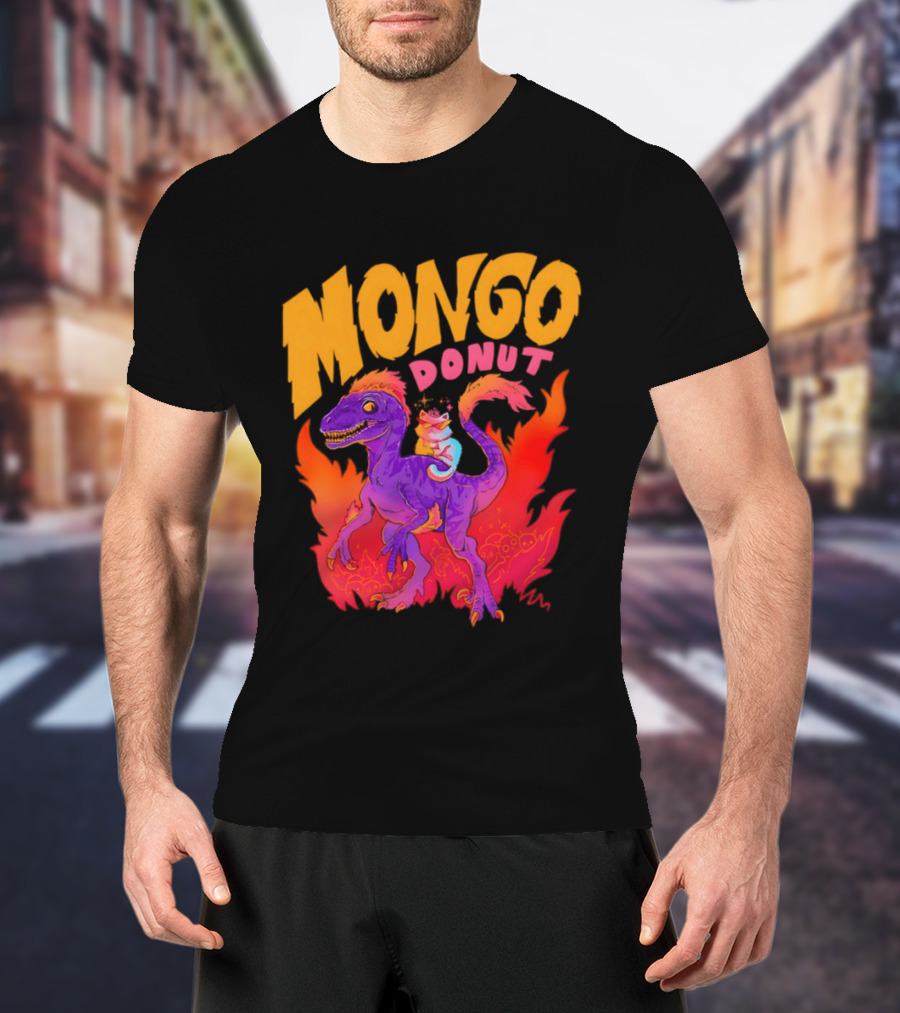Mongo Donut Dungeon Crawler Carl Dinosaur T-Shirt