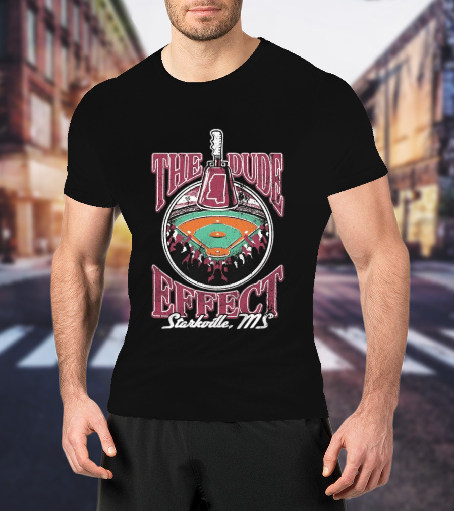 The Dude Effect Starkville MS Baseball Stadium Axe T-Shirt