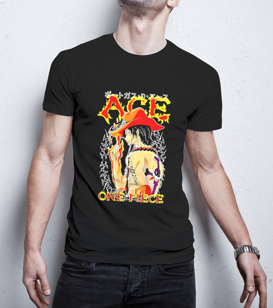 Portgas D. Ace One Piece Anime Flame T-Shirt