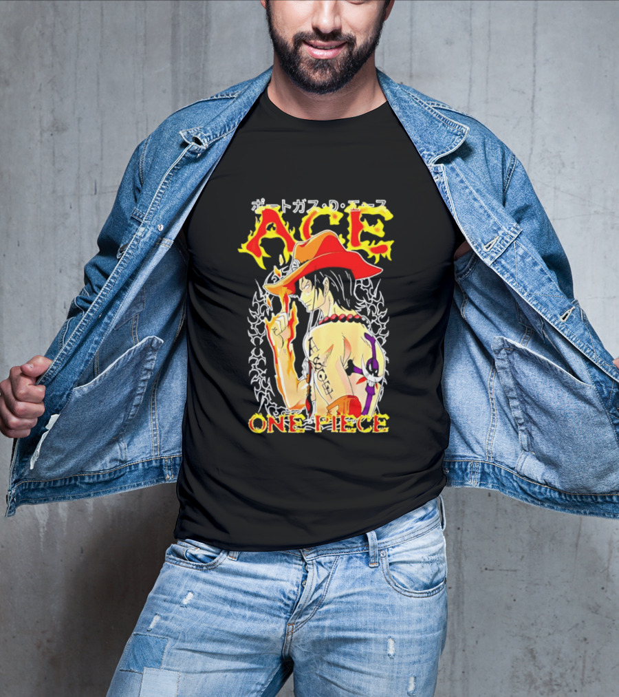 Portgas D. Ace One Piece Anime Flame T-Shirt