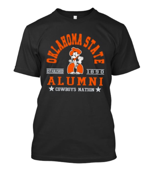 Oklahoma State Alumni Established 1890 Cowboys Nation T-Shirt
