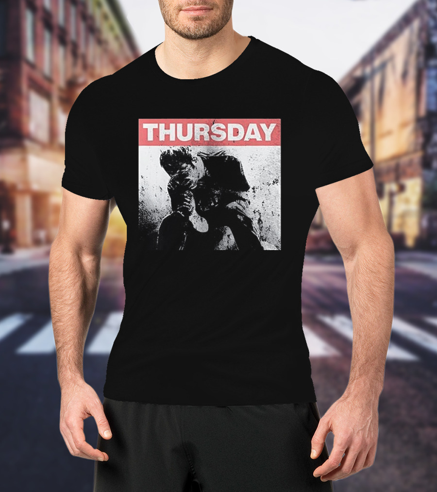 Thursday Sitting Alone In The Dark Of The Stadium Grunge T-Shirt