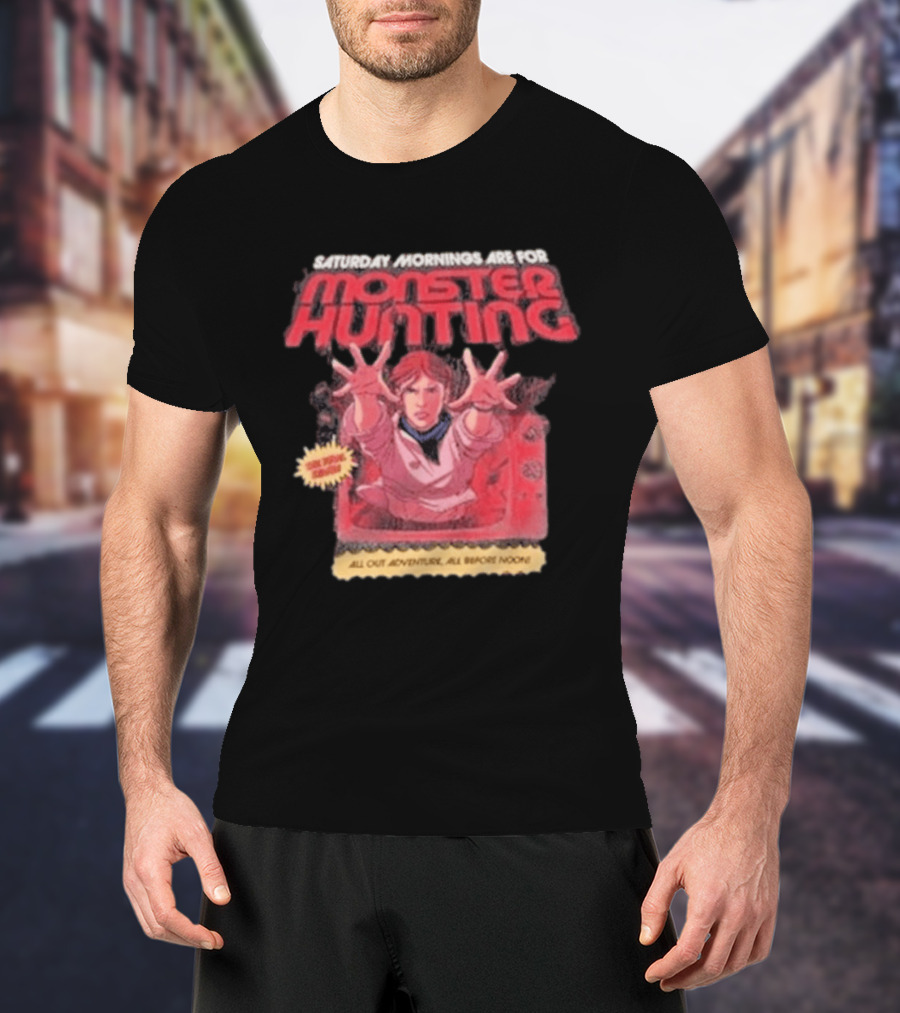 Saturday Mornings Are For Monster Hunting Vatokyo All Out Adventure All Broke None T-Shirt