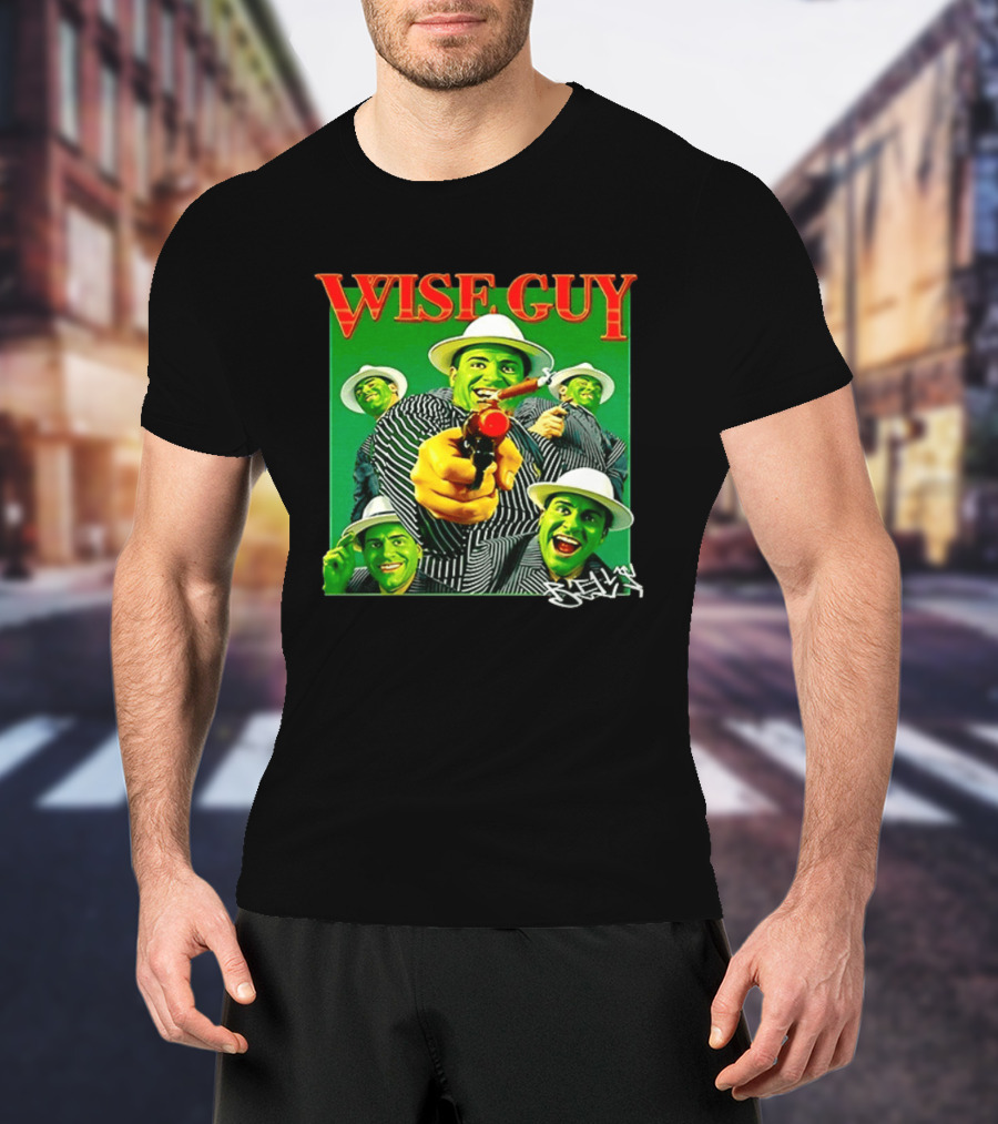 Wise Guy Billy Marchiafava Bold Green Suit And Hat Multiple Faces T-Shirt