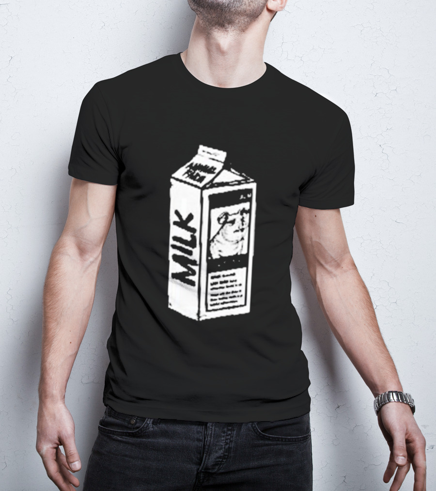 Angel Animal Farm MILK Missing Pig T-Shirt