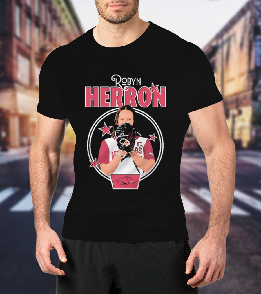Arkansas Razorbacks Softball Robyn Herron T-Shirt