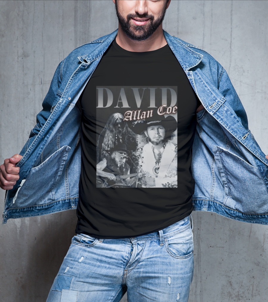 David Allan Coe Iconic Country Music Legend Images T-Shirt