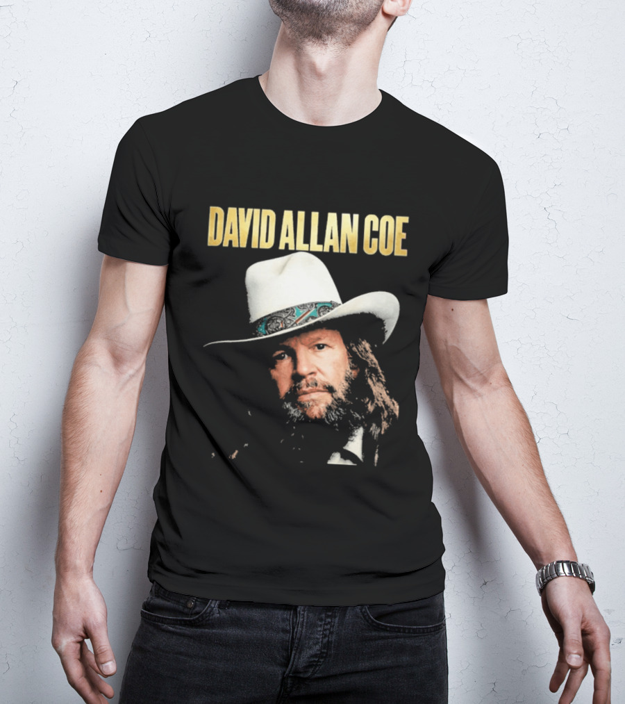 David Allan Coe Country Music Iconic Cowboy Hat T-Shirt