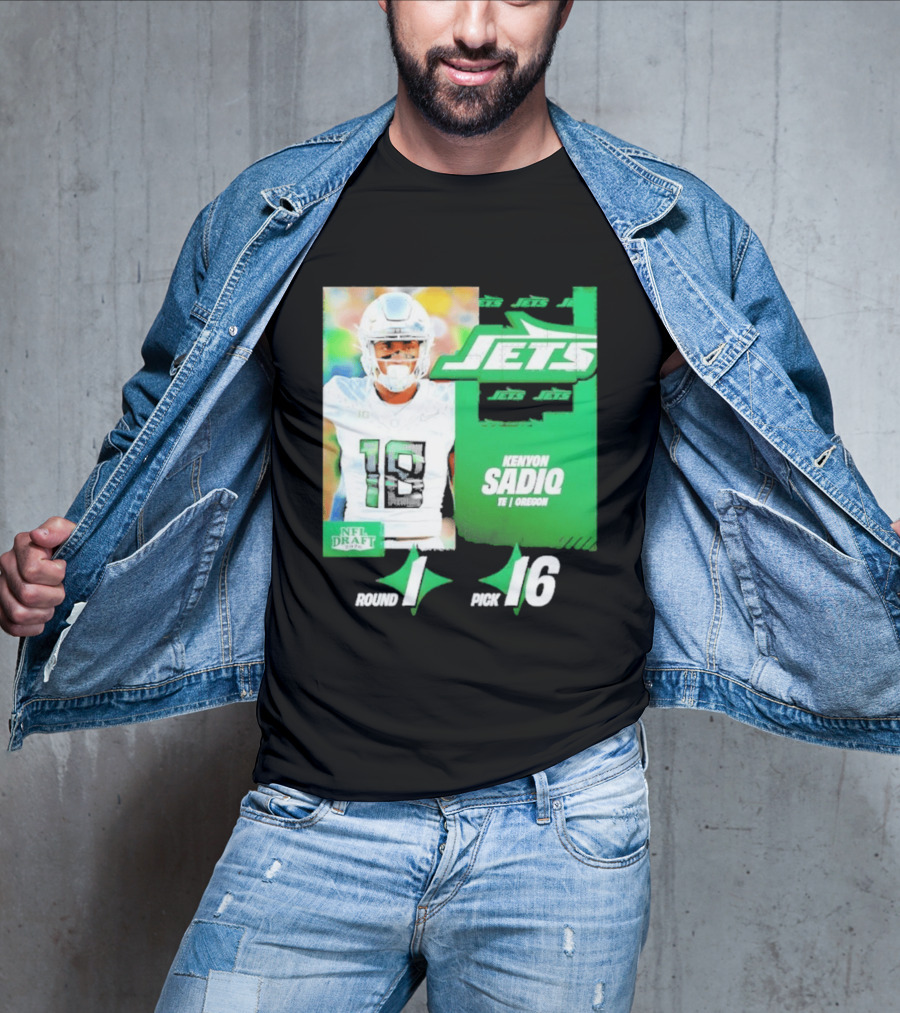 New York Jets Draft Kenyon Sadiq Pick 16 Round 1 2026 NFL Draft T-Shirt