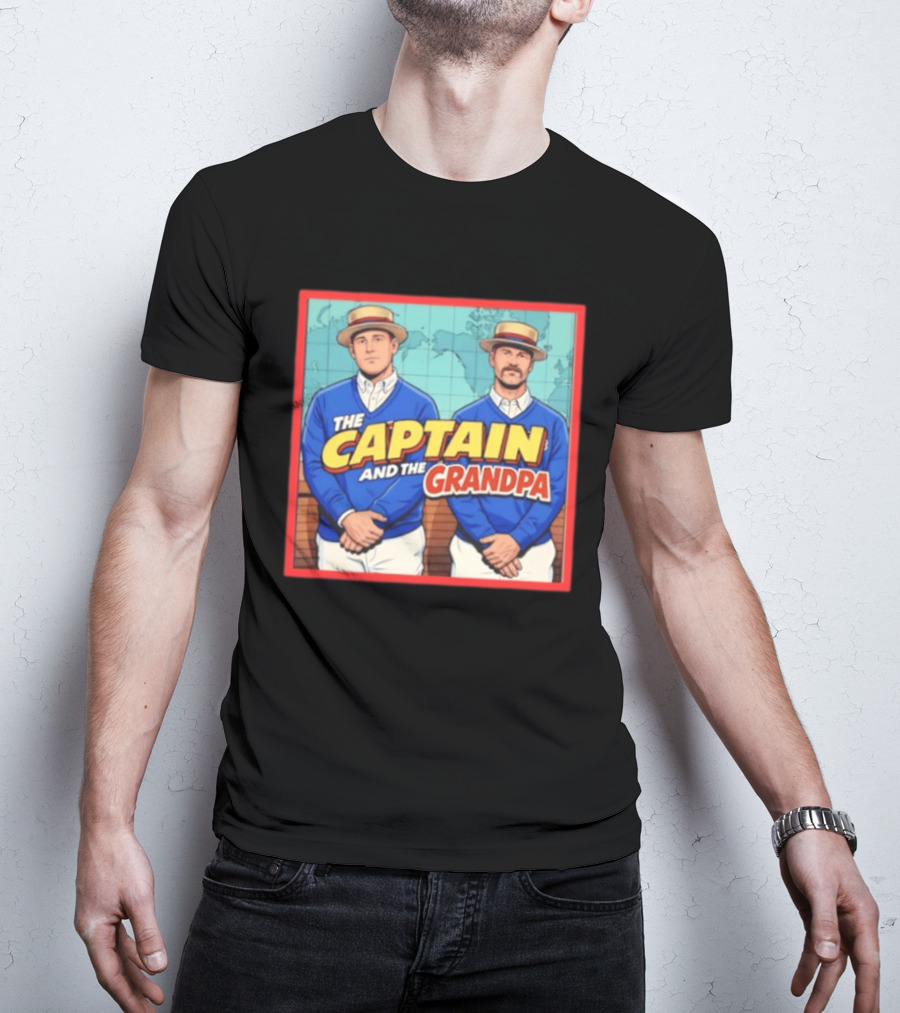 David Ross Anthony Rizzo The Captain And The Grandpa Chicago Cubs T-Shirt