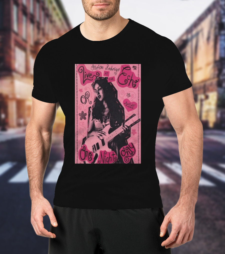 Olivia Rodrigo Live At The Echo April 24 2026 One Night Only T-Shirt