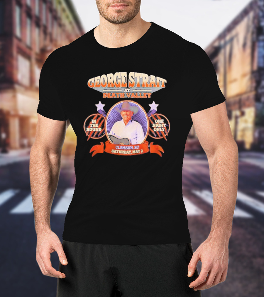 George Strait Live At Death Valley Clemson SC May 2 One Night Only In The Round T-Shirt