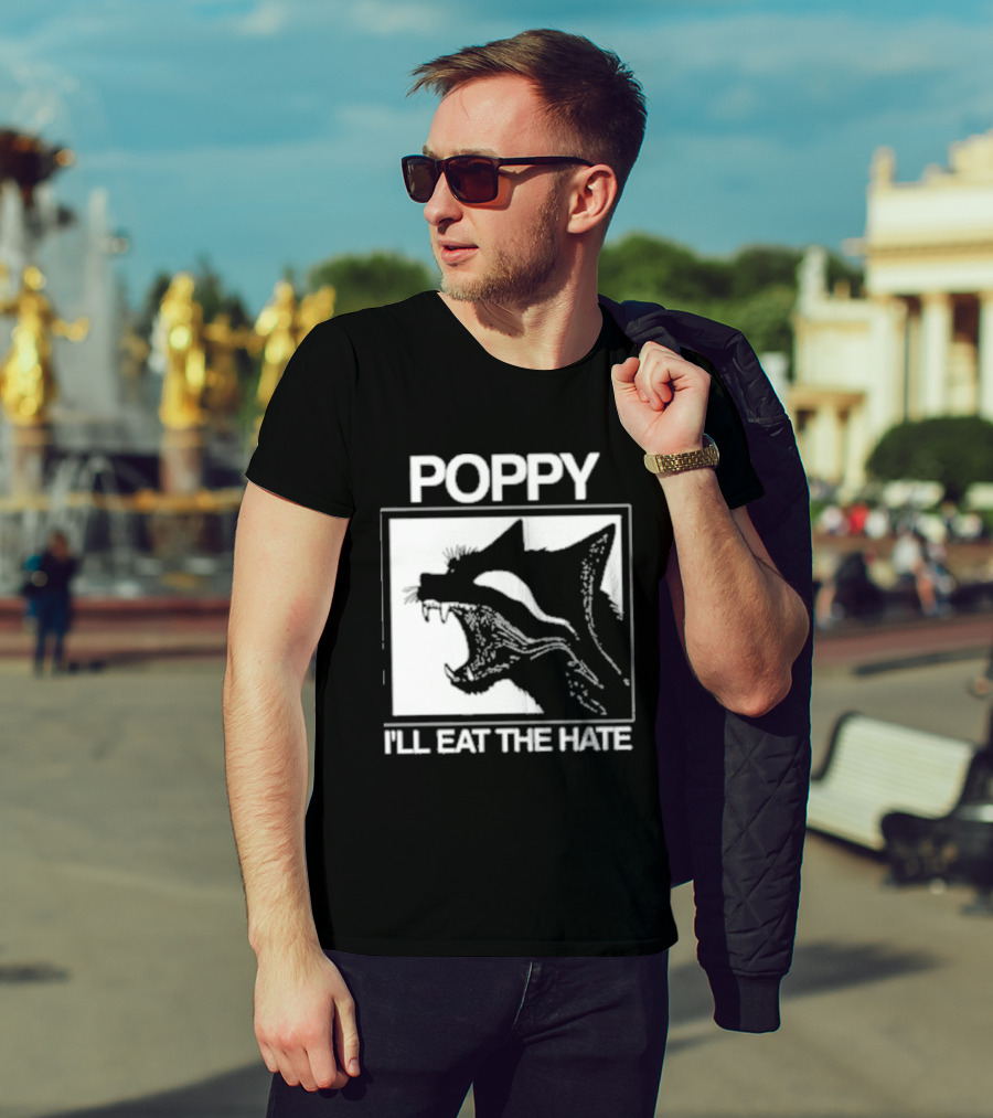 Poppy Feral I'll Eat The Hate Wolf T-Shirt