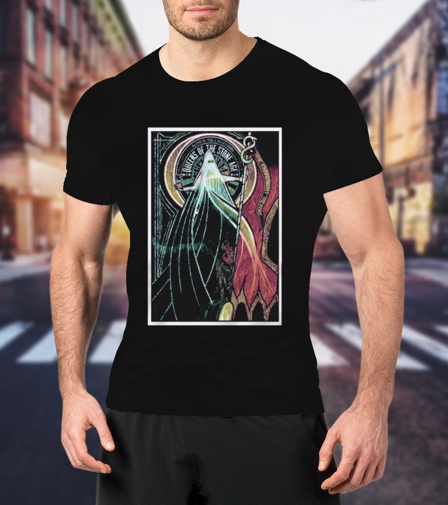 Queens Of The Stone Age Alive In The Catacombs Tour Seattle April 29 2026 T-Shirt