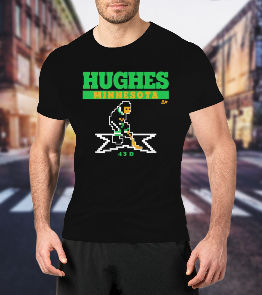 Hughes Minnesota Vintage 43 Hockey T-Shirt