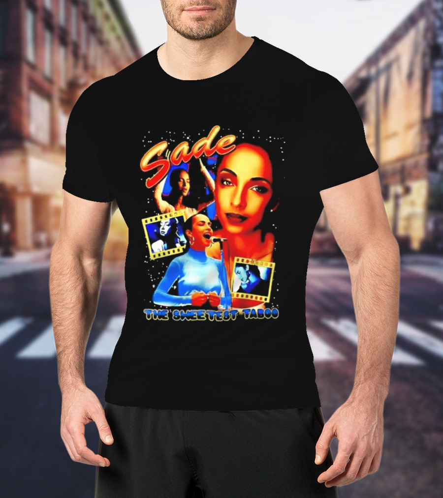 Sade The Sweetest Taboo Music Icon Montage T-Shirt