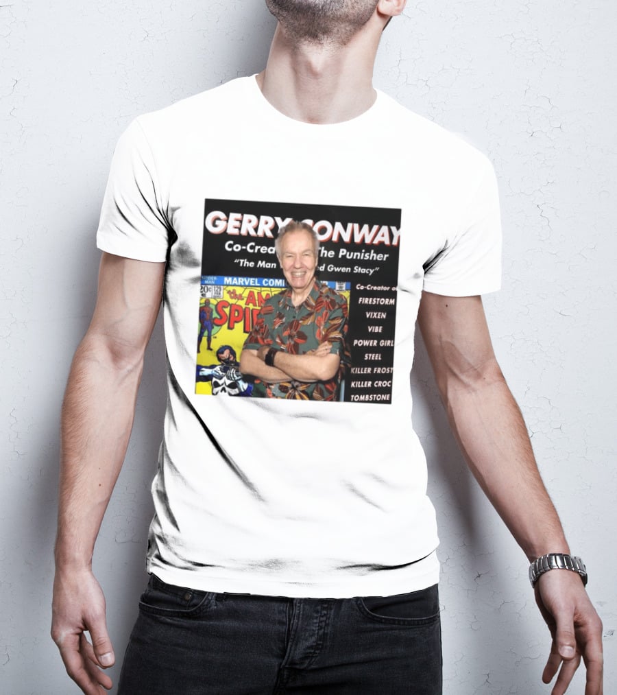 Gerry Conway Co Creator The Punisher Spider Man Comics Marvel Firestorm Vixen Power Girl T-Shirt