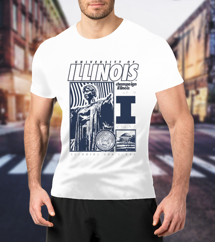 University Of Illinois Champaign Urbana Illinois Learning And Labor T-Shirt