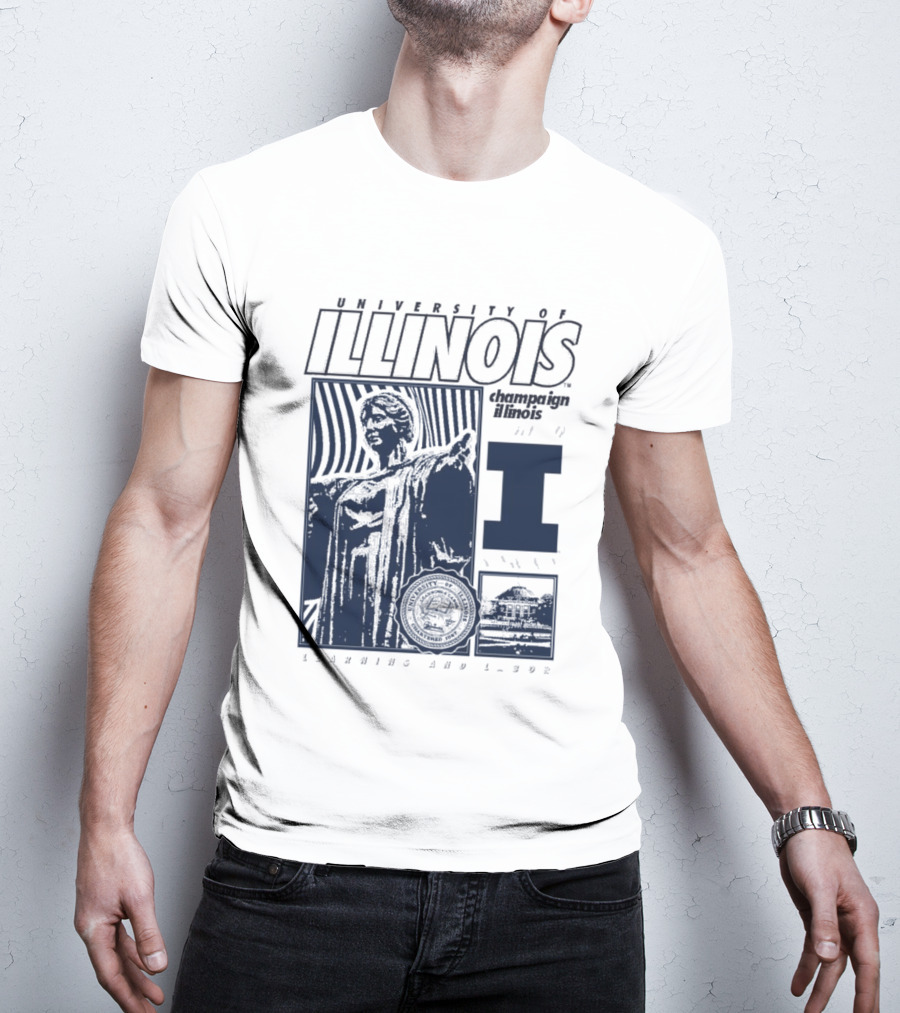 University Of Illinois Champaign Urbana Illinois Learning And Labor T-Shirt