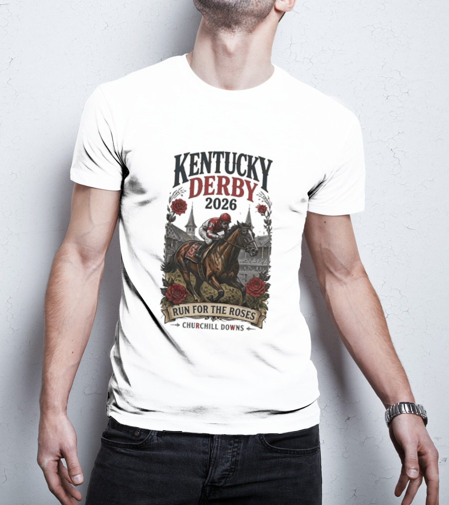 Kentucky Derby 2026 Run For The Roses Churchill Downs T-Shirt