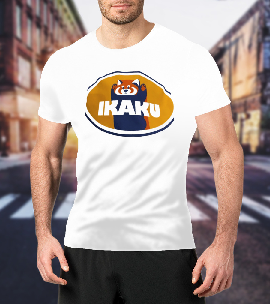 Graniph Ikaku Cartoon Red Panda T-Shirt