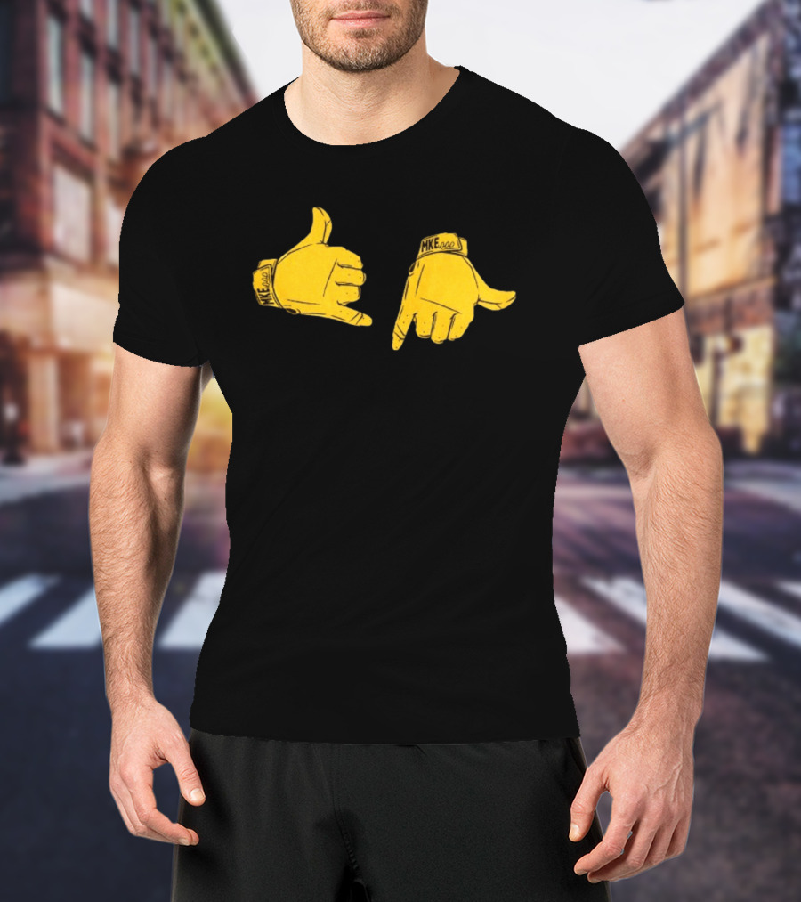 Call Ended Hands MKE Milwaukee Brewers Baseball T-Shirt