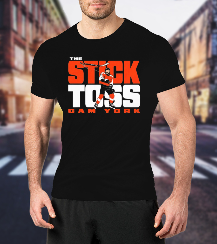 Cam York The Stick Toss Philadelphia Flyers Hockey NHL 2026 T-Shirt