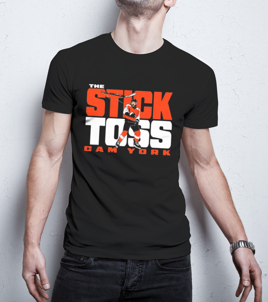 Cam York The Stick Toss Philadelphia Flyers Hockey NHL 2026 T-Shirt